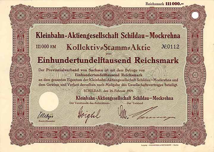 Kleinbahn-AG Schildau-Mockrehna