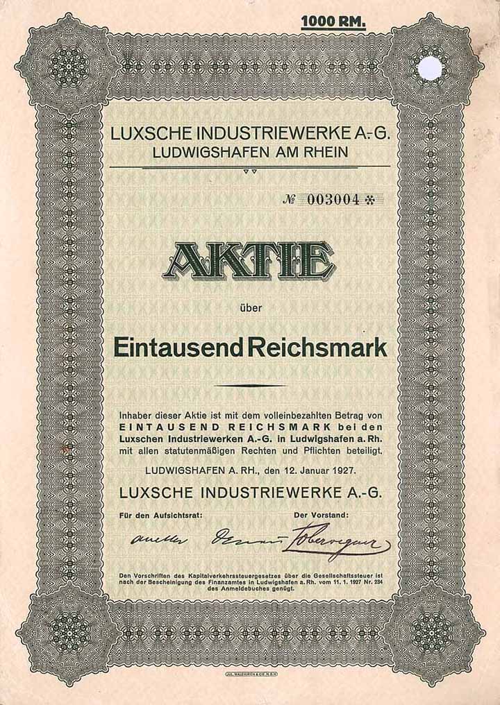 Luxsche Industriewerke AG