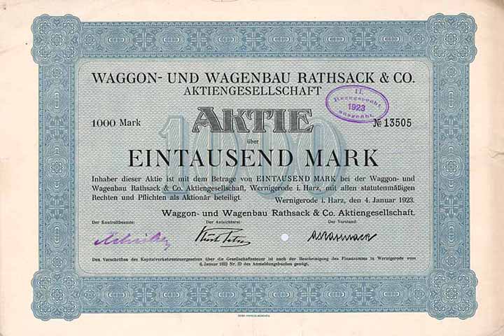 Waggon- und Wagenbau Rathsack & Co. AG