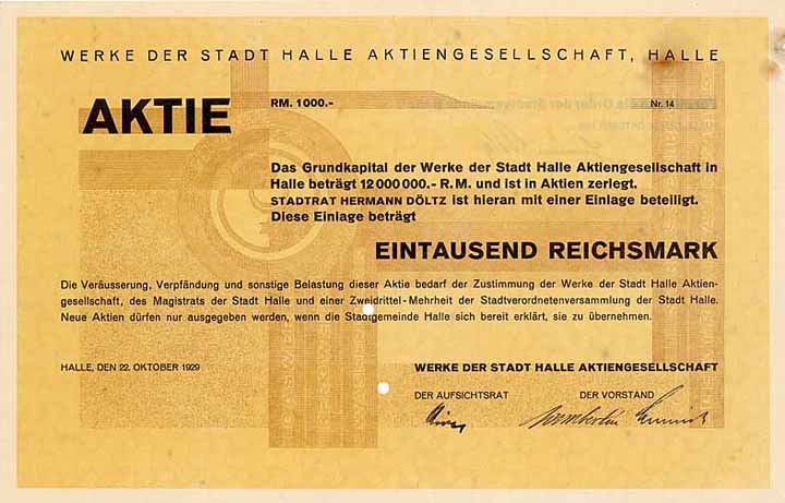 Werke der Stadt Halle AG