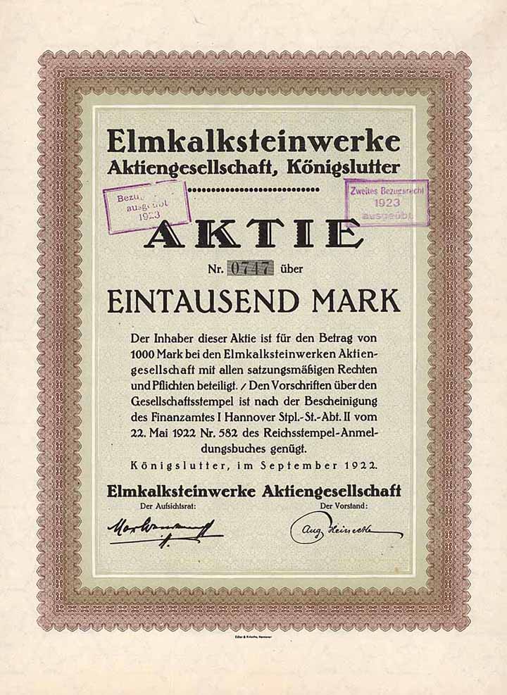 Elmkalksteinwerke AG