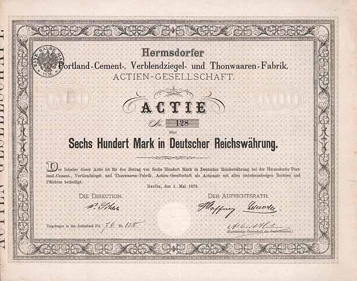Hermsdorfer Portland-Cement-, Verblendziegel- und Thonwaaren-Fabrik AG