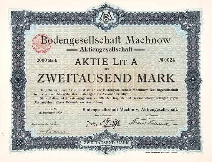 Bodengesellschaft Machnow