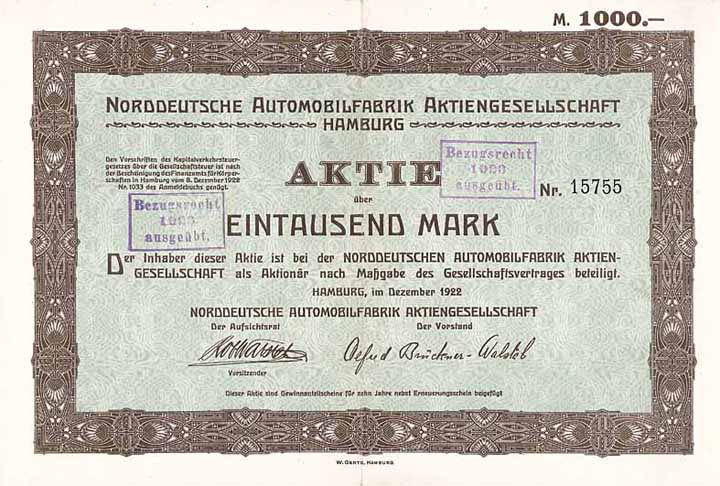Norddeutsche Automobilfabrik AG