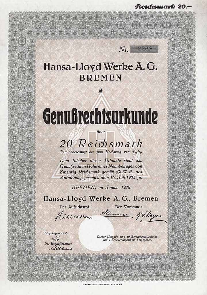 Hansa-Lloyd Werke AG