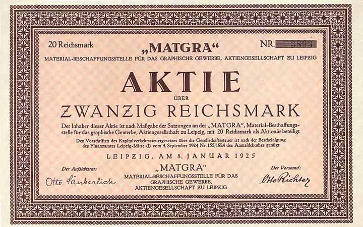 MATGRA Material-Beschaffungsstelle für das graphische Gewerbe AG