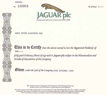 Jaguar plc