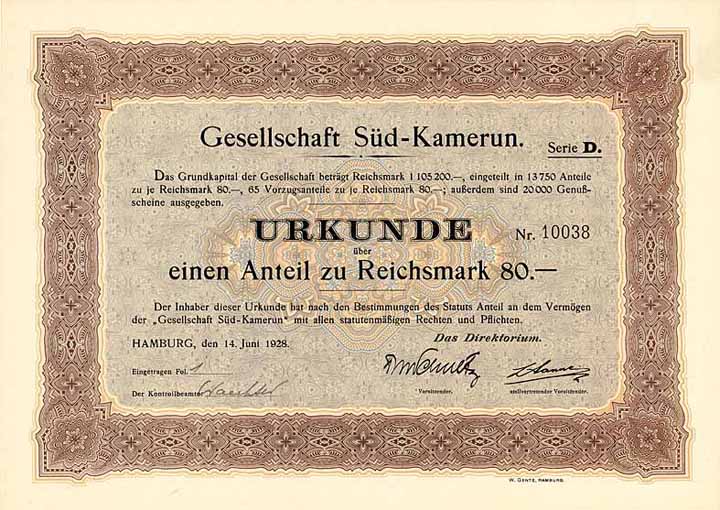 Gesellschaft Süd-Kamerun