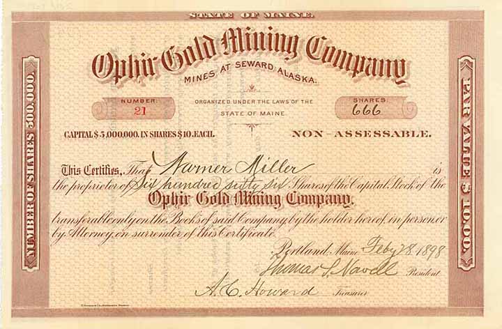 Ophir Gold Mining