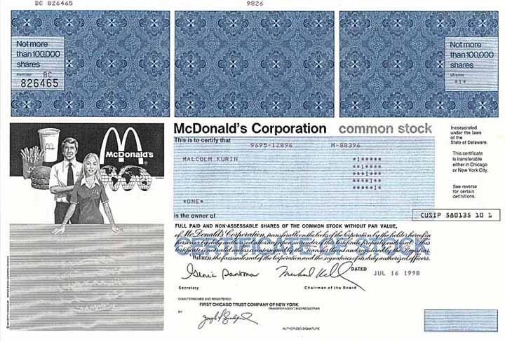 McDonald's Corp.