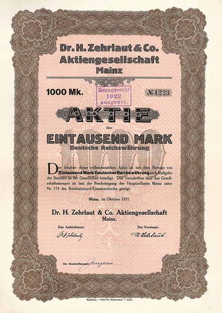 Dr. H. Zehrlaut & Co. AG