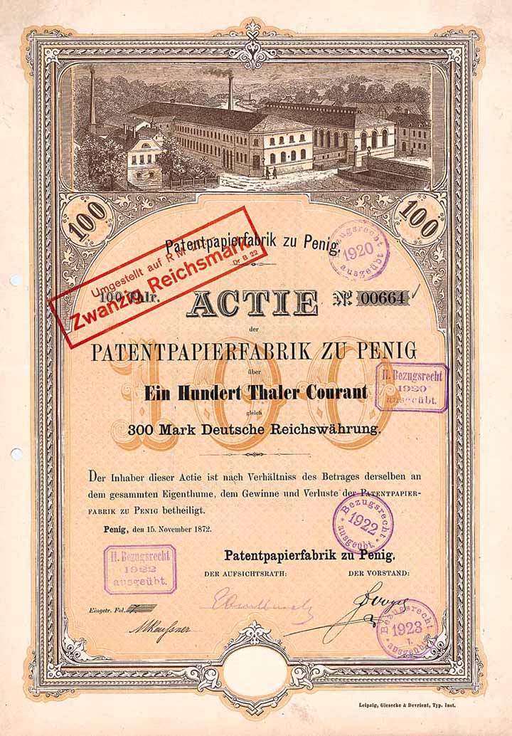 Patentpapierfabrik zu Penig