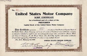 United States Motor Co.