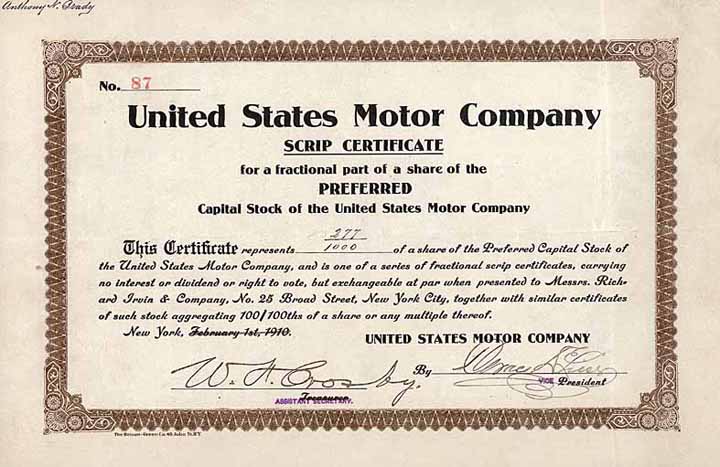 United States Motor Co.