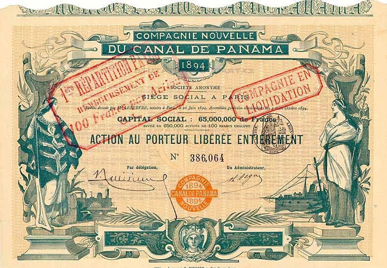 Compagnie Nouvelle Du Canal de Panama 1894 S. A.