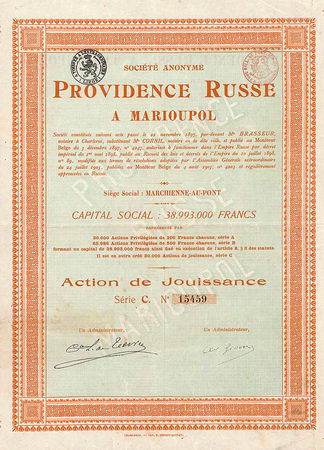 Providence Russe à Marioupol S.A.