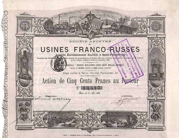 S.A. des Usines Franco-Russes Anciens Ets. BAIRD