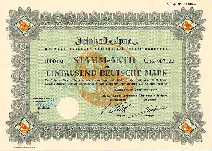 H. W. Appel Feinkost-AG