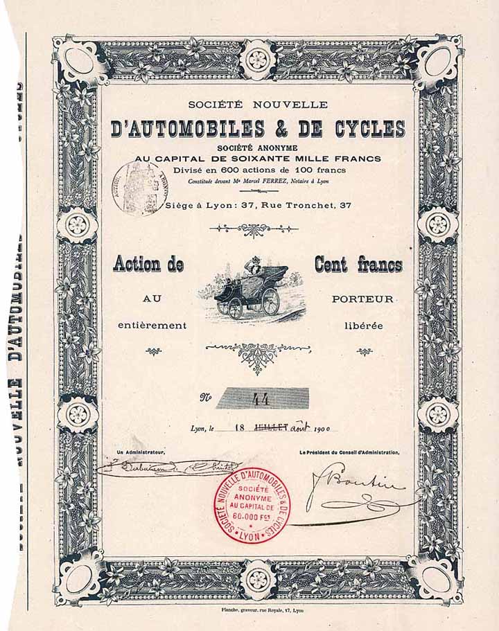 Soc. Nouvelle d’Automobiles & de Cycles S.A.