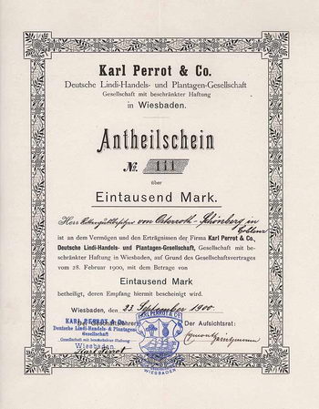 Karl Perrot & Co. Deutsche Lindi-Handels- und Plantagen GmbH