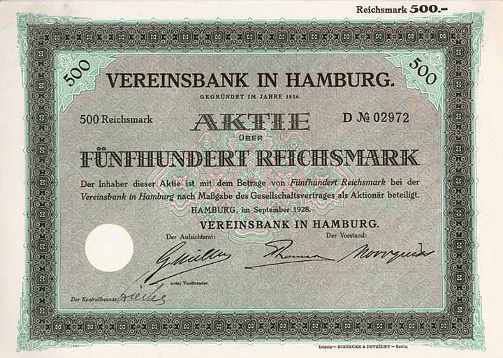 Vereinsbank in Hamburg