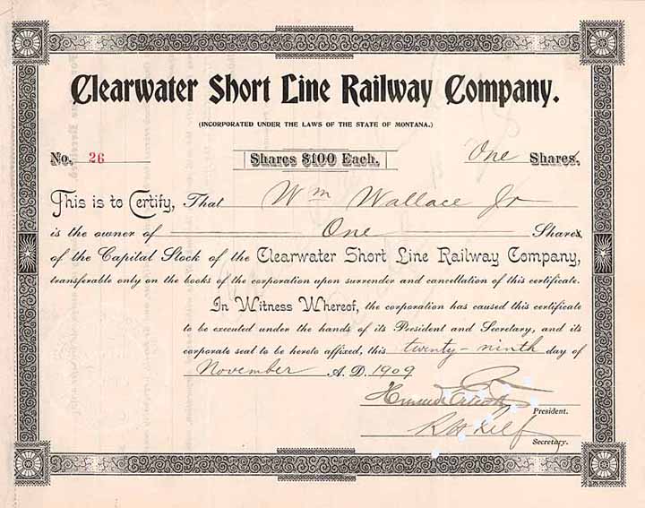 Clearwater Short Line Railway