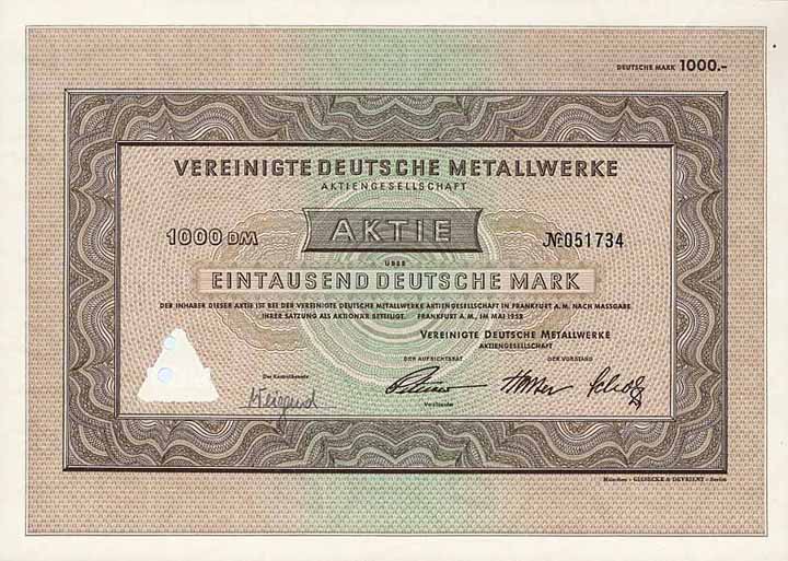 Vereinigte Deutsche Metallwerke AG