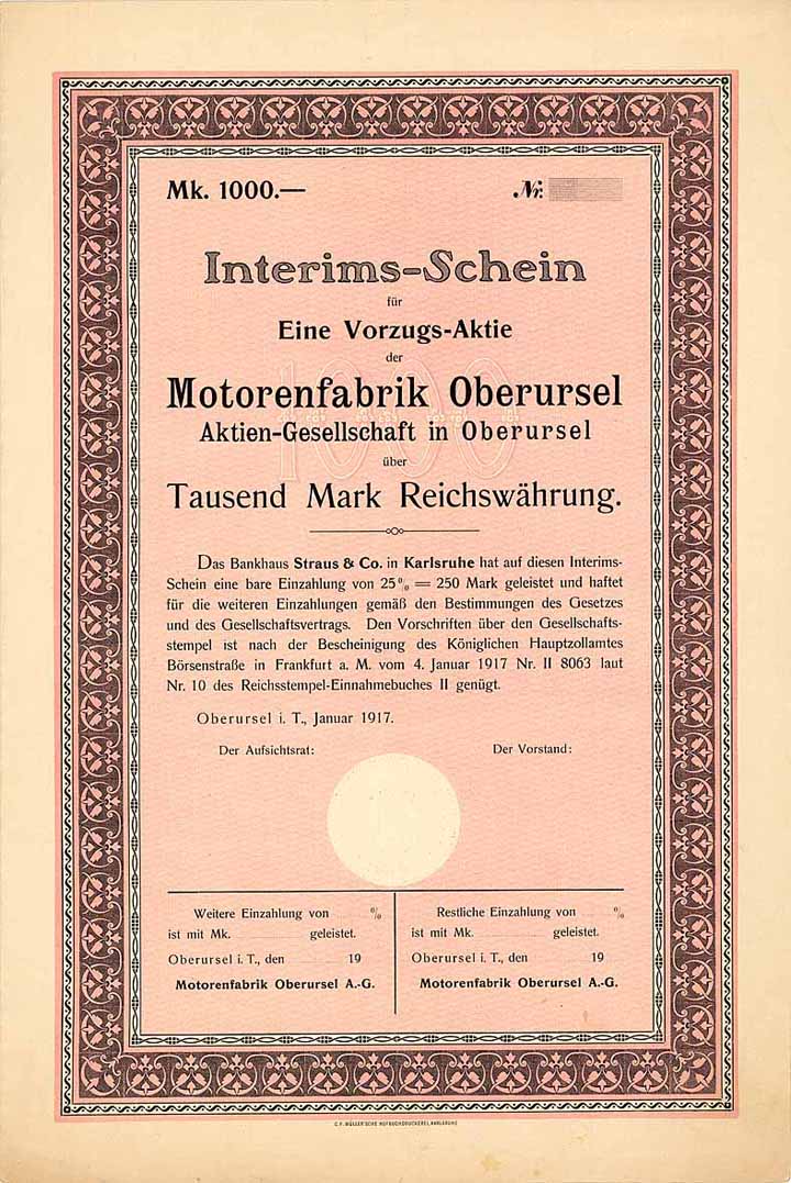 Motorenfabrik Oberursel AG