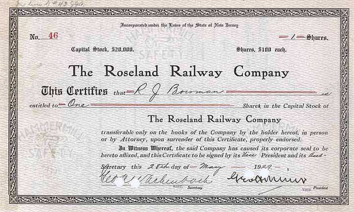 Roseland Railway Co.