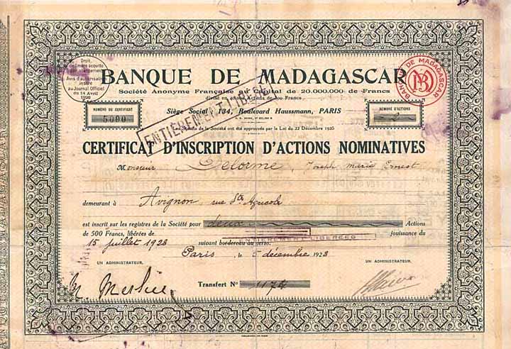 Banque de Madagascar S.A.