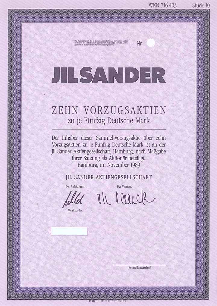 Jil Sander AG