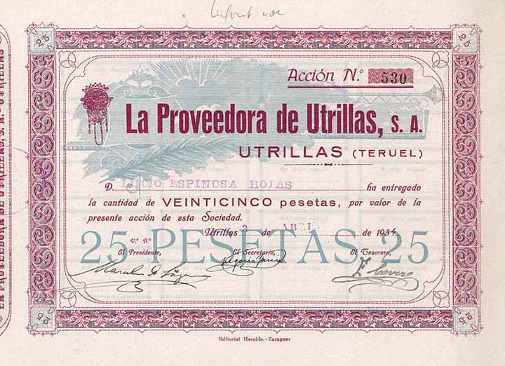 La Proveedora de Utrillas S.A.