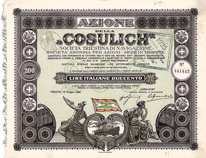 “COSULICH” Soc. Triestina di Navigazione