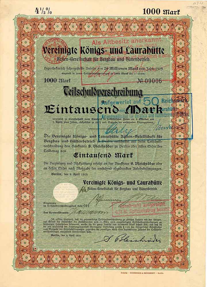 Vereinigte Königs- und Laurahütte AG für Bergbau und Hüttenbetrieb