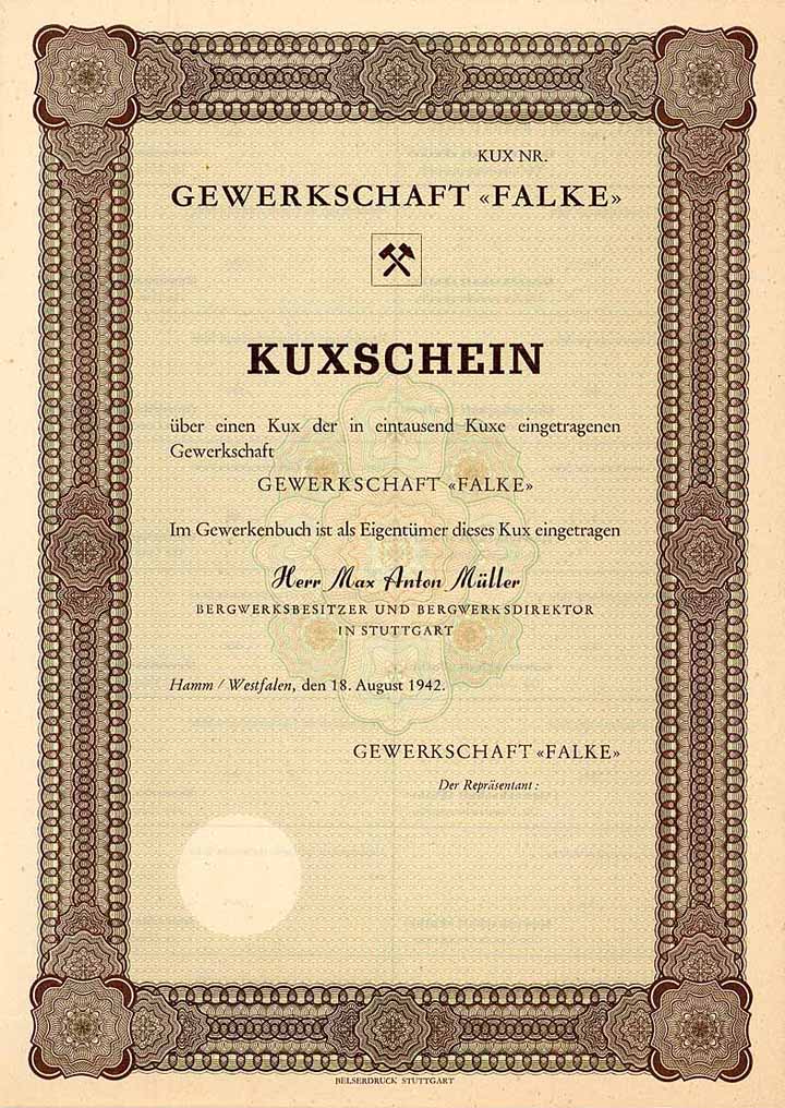 Gewerkschaft Falke