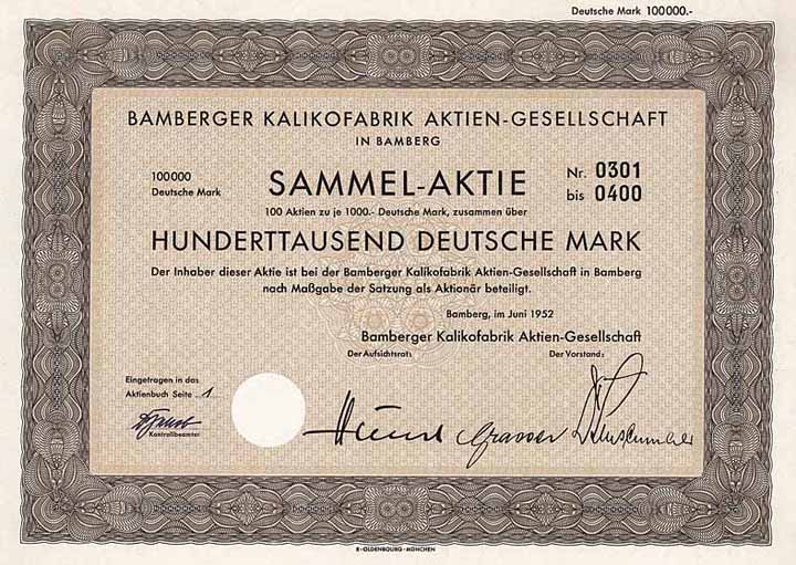 Bamberger Kalikofabrik-AG