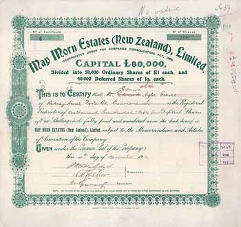 May Morn Estates (New Zealand) Ltd.