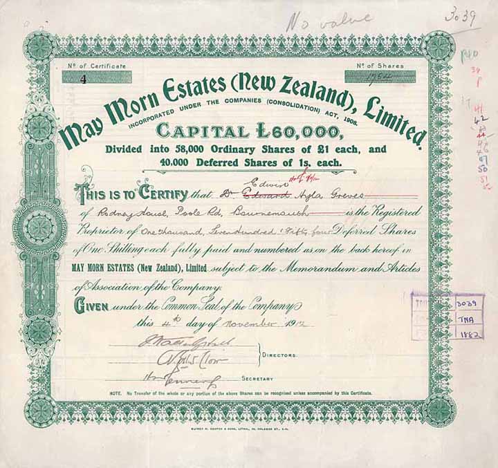 May Morn Estates (New Zealand) Ltd.