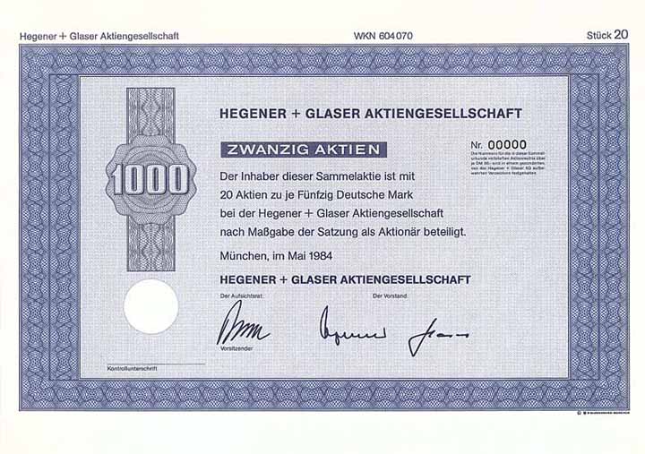 Hegener + Glaser AG