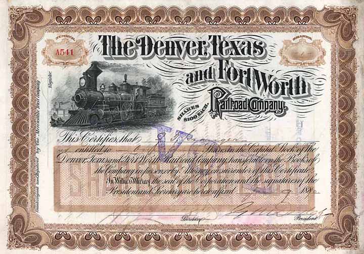 Denver, Texas & Fort Worth Railroad