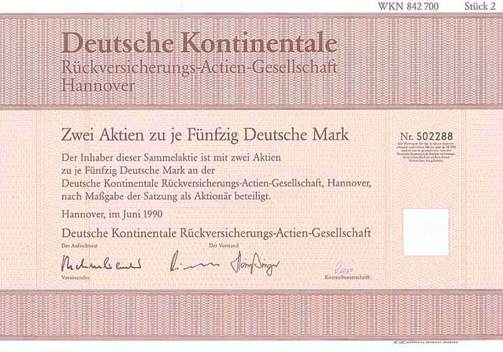 Deutsche Kontinentale Rückversicherungs-AG