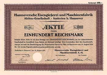 Hannoversche Eisengießerei und Maschinenfabrik AG