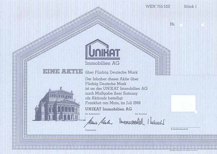 UNIKAT Immobilien AG