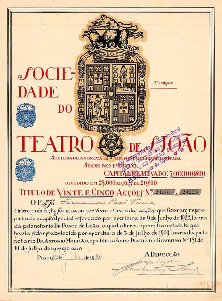 Soc. do Teatro de S. João S.A.