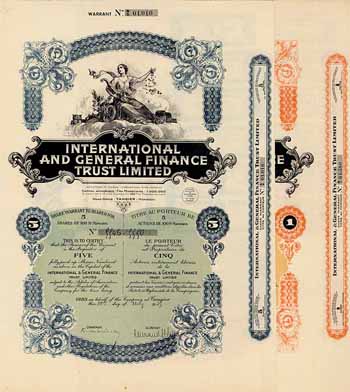 International and General Finance Trust Ltd. (2 Stücke)
