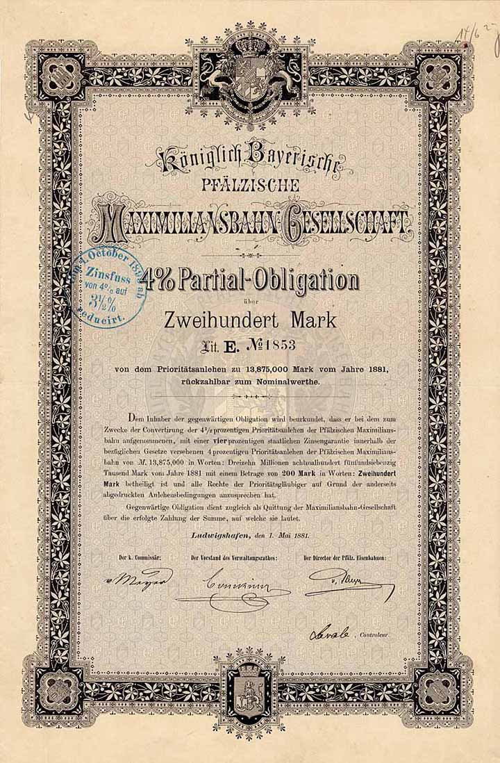 Königlich Bayerische Pfälzische Maximiliansbahn-Gesellschaft