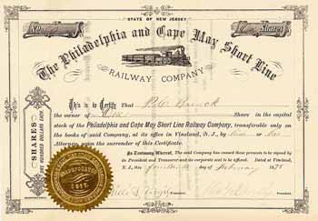 Philadelphia & Cape May Short Line Railway