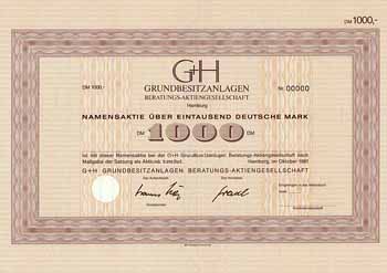 G + H Grundbesitzanlagen Beratungs-AG