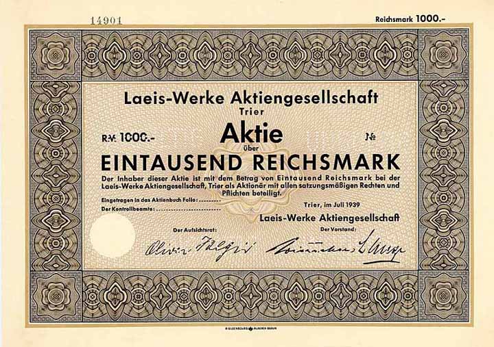 Laeis-Werke AG