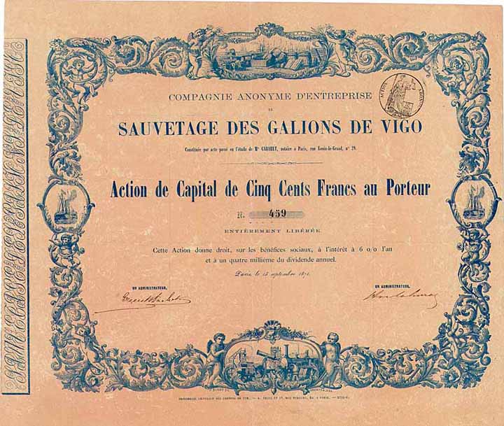 C.A. d‘Entreprise du Sauvetage des Galions de Vigo